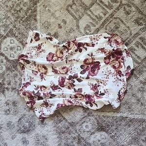 Maurices sheer floral blouse